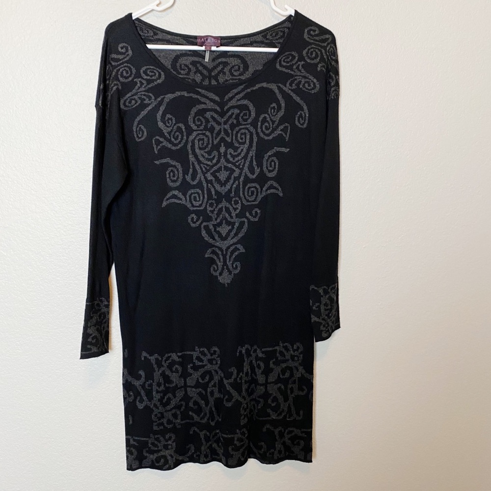 Hale Bob Byzantine Empire Jacquard Knit Dress S